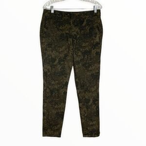 Loft‎ Pants Women 8 Marga Green Digital Print Camo Camouflage Military Utility